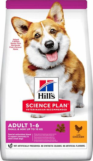 Hill's Science Plan Advanced Fitness Adult Mini 6kg Ξηρά Τροφή χωρίς Γλουτένη για Ενήλικους Σκύλους Μικρόσωμων Φυλών με Κοτόπουλο και Ρύζι
