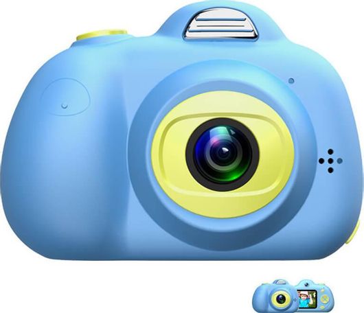 Compact Φωτογραφική Μηχανή Παιδική 8MP με διπλό φακό Μπλε