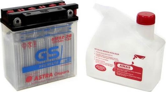 Μπαταρία Μοτοσυκλέτας GS GM5Z-3B YB5L-B με Υγρά