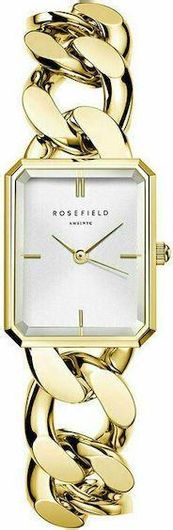Γυναικείο Ρολόι Rosefield SWGSG-O55 Octagon XS με Μεταλλικό Μπρασελέ Χρυσό