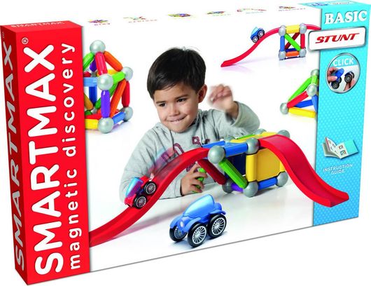 Smartmax Μαγνητικό Παιχνίδι Κατασκευών Basic Stunt για Παιδιά 3+ Ετών
