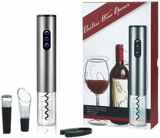 Σετ Ηλεκτρικό Ανοιχτήρι Κρασιού &Τιρμπουσόν με Βάση B4500