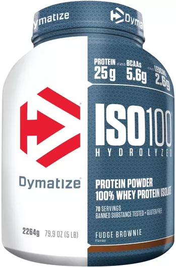 Dymatize ISO 100 Hydrolyzed Πρωτεΐνη Ορού Γάλακτος Χωρίς Γλουτένη & Λακτόζη με Γεύση Chocolate Fudge 2.2kg
