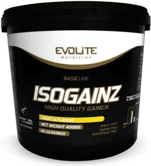 Evolite BasicLine IsoGainz High Quality Gainer 4000gr Βανίλια