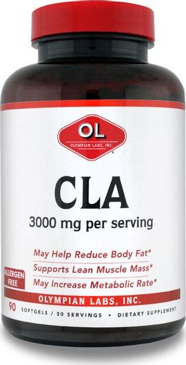 Olympian Labs Olympian Labs CLA 3000mg Μείωση του Λίπους & την Αύξησης της Μυϊκής Μάζας 90 Ταμπλέτες