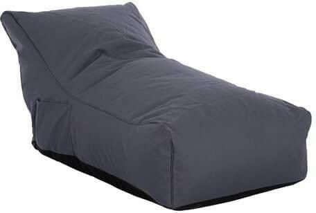 Πουφ Homemarkt Πολυθρόνα Αδιάβροχη Bloom 106x70x61cm Γκρι