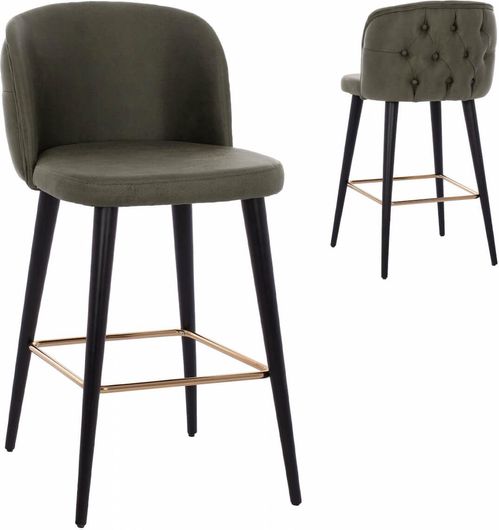 Σκαμπό Κουζίνας Homemarkt Marcello Ξύλινο με Πλάτη 50x49.5x101.5cm Κυπαρισσί