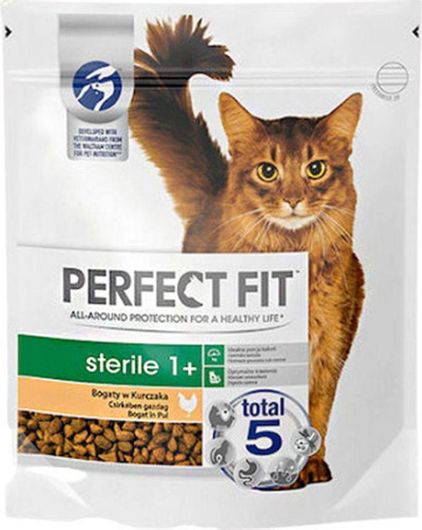 Ξηρά Τροφή Γάτας Perfect Fit Sterile 1+ 0.75kg για Ενήλικες Στειρωμένες Γάτες με Κοτόπουλο