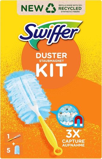 Kit Swiffer Dusters Χειρολαβή με 5 Ανταλλακτικά Πανάκια 