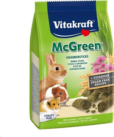 Τροφή Τρωκτικού Vitakraft greenies Μπαστουνάκια με Θρεπτικό Χόρτο 50gr