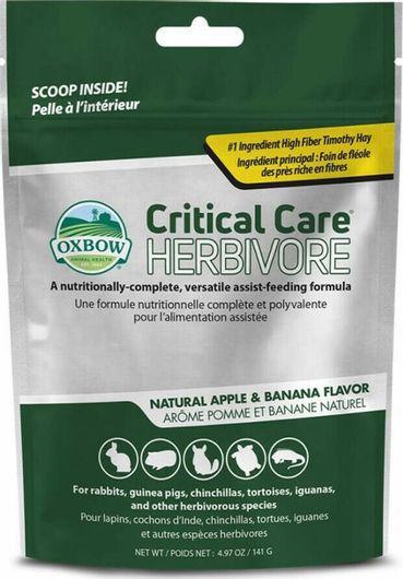 Τροφή Τρωκτικού Oxbow Critical Care Herbivore Banana 141gr