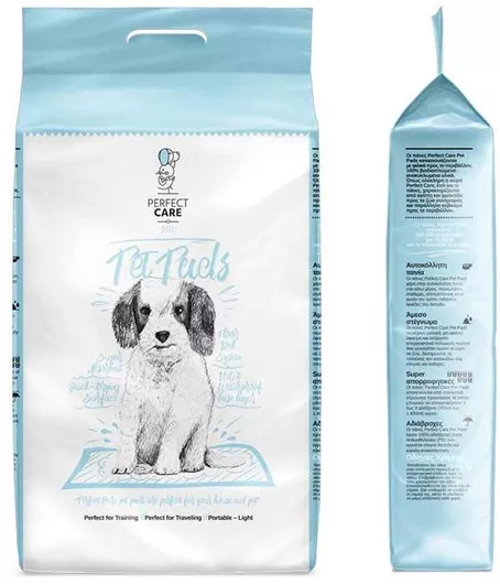 Πάνες Εκπαίδευσης Perfect Care με Αυτοκόλλητο 60x90cm 10τμχ