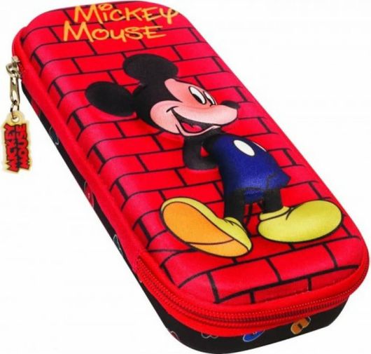 Κασετίνα Gim Mickey Face 340-74144 Κόκκινο