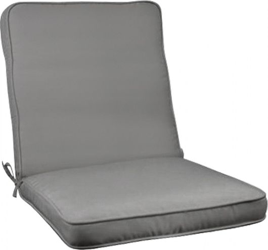 Μαξιλάρι Καρέκλας Κήπου Homemarkt με Πλάτη Chios 100x45x6cm Γκρι