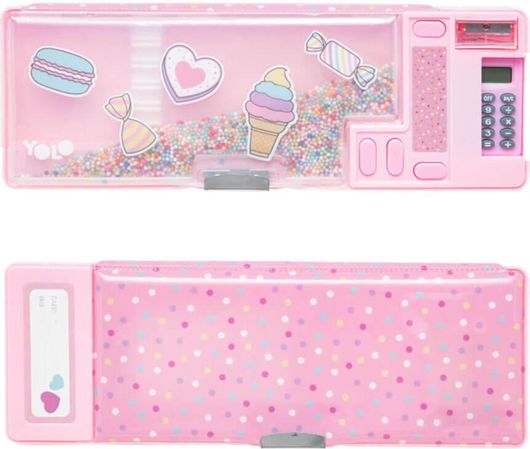 Yolo Retro Sweets Κασετίνα Ροζ