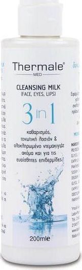 Thermale Med Cleansing Milk Γαλάκτωμα Καθαρισμού Προσώπου 200ml