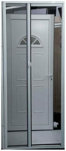 Σίτα Μπαλκονόπορτας με Αλουμινένιο Πλαίσιο Γκρι 140x230cm