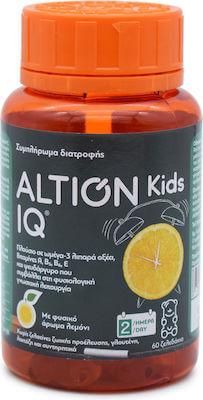 Altion Kids IQ Πολυβιταμίνη για το Νευρικό Σύστημα & Αντιοξειδωτική δράση Λεμόνι 60 x 1 ζελεδάκια