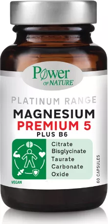 Power Of Nature Platinum Range Magnesium Premium 5 60 Κάψουλες