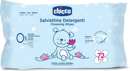 Μωρομάντηλα Καθαρισμού Chicco Cleansing Wipes 72τμχ