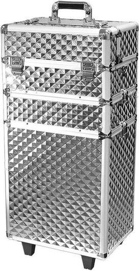 Βαλίτσα Τρόλευ UpLac 3D Ασημί