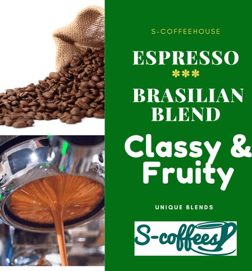 Καφές Espresso S-Coffees Espresso Brasilian Blend 1000gr