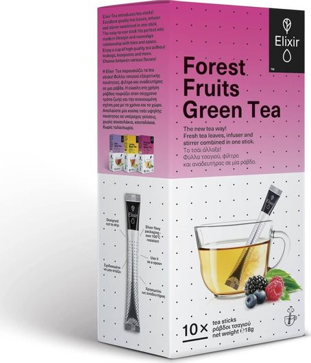 Πράσινο Τσάι Elixir Forest Fruits 10 Φακελάκια