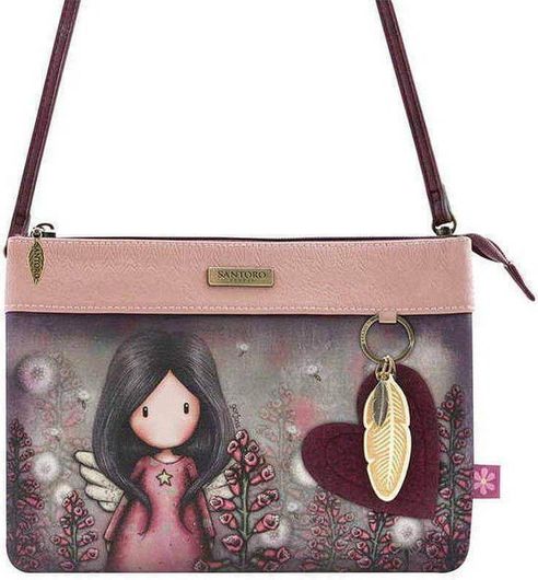 Παιδική Τσάντα Βόλτας Santoro Ώμου Little Wings Gorjuss Ροζ