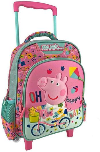 Σχολική Τσάντα Νηπίου Must Τρόλεϊ Peppa Pig Πολύχρωμο