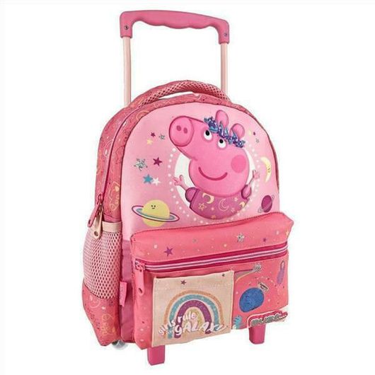 Σχολική Τσάντα Δημοτικού Must Τρόλεϊ Peppa Pig Ροζ