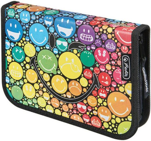 Σχολική Κασετίνα Herlitz Smiley World με 1 Θήκη 1τμχ Rainbow 