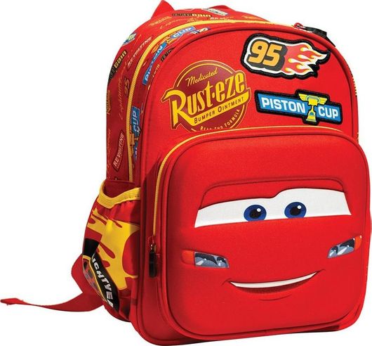 Σχολική Τσάντα Νηπίου Gim Πλάτης Cars Badges Κόκκινο