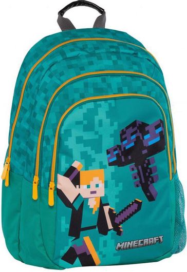 Σχολική Τσάντα Δημοτικού Πλάτης Graffiti Minecraft