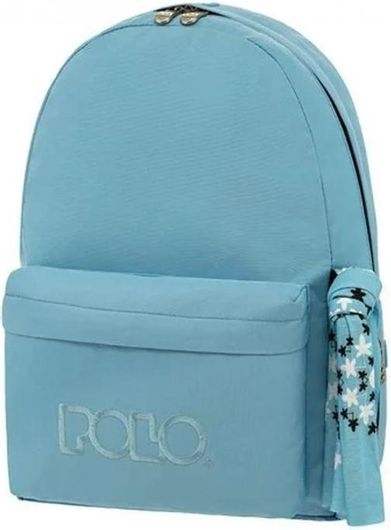 Σχολική Τσάντα Γυμνασίου / Λυκείου Πλάτης Polo Original Scarf Σιέλ