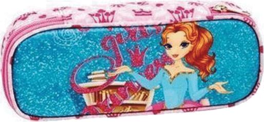 Κασετίνα Οβάλ Lycsac Princess 71298 με 1 Θήκη Πολύχρωμο