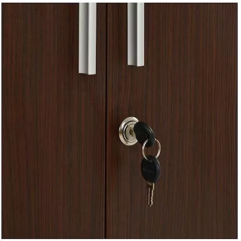 Ντουλάπι Γραφείου Homemarkt Ξύλινο με Κλειδαριά 60x46x75cm Wenge