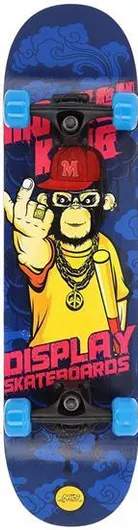 Τροχοσανίδα Skateboard Monkey Nils Extreme Πολύχρωμο