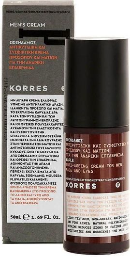 Ανδρική Κρέμα Προσώπου & Ματιών Korres Σφένδαμος Αντιρυτιδική & Συσφικτική 50ml