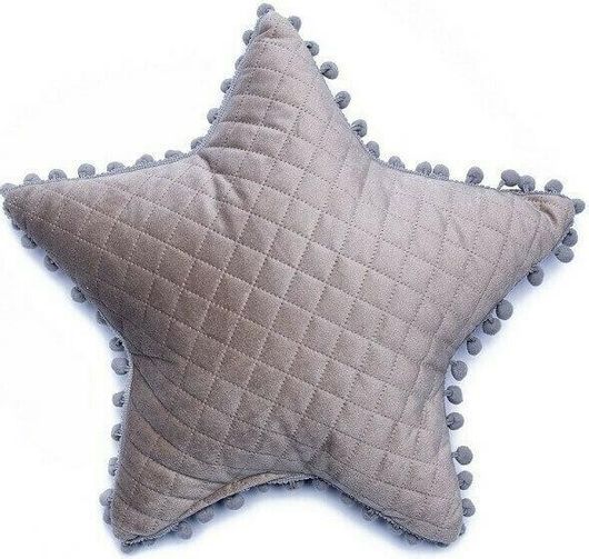 Μαξιλάρι Κούνιας Palamaiki Διακοσμητικό Star 34x34cm Μπεζ