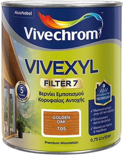 Βερνίκι Εμποτισμού Vivechrom Vivexyl Filter 7 701 Σατινέ 750ml Άχρωμο