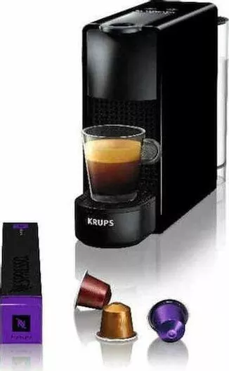 Krups Essenza Mini Καφετιέρα για Κάψουλες Nespresso Πίεσης 19bar Black