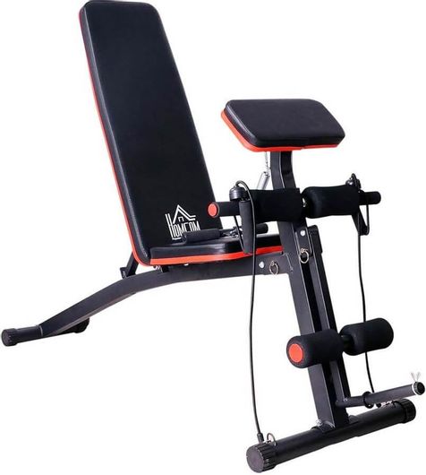 Αναδιπλούμενος Πάγκος Γυμναστικής HomCom A91-062 Θέσεων