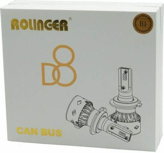 Προβολέας LED Rolinger D8 Can Bus H1 2τμχ