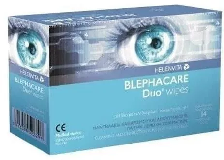Helenvita BlephaCare Duo Υγρά Μαντηλάκια 14τμχ