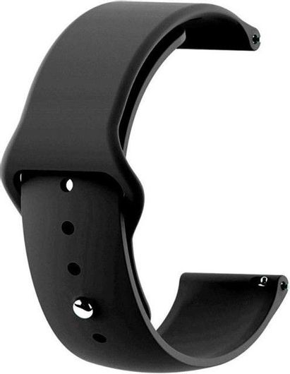 Λουράκι Wearable Sport Band Σιλικόνης για Huawei Watch GT GT2 GT2 Pro GT3 GT3 Pro 46mm 22 mm Μαύρο