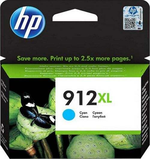 HP 912XL Γνήσιο Μελάνι Εκτυπωτή InkJet Κυανό 3YL81AE