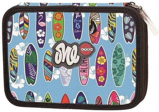 Σχολική Κασετίνα Lycsac One Surfing 93022 Γεμάτη