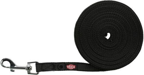Λουρί Σκύλου Trixie Εκπαίδευσης Tracking Leash 10m Μαύρο