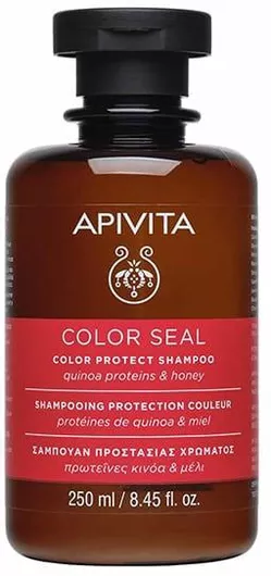 Σαμπουάν Apivita Color Seal Quinoa Proteins & Honey Ενυδάτωσης & Διατήρησης Χρώματος για Βαμμένα Μαλλιά 250ml