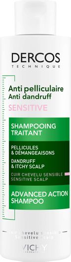 Σαμπουάν Vichy Dercos Anti Dandruff Sensitive για Ευαίσθητο Τριχωτό κατά της Πιτυρίδας & της Ξηροδερμίας για Όλους τους Τύπους Μαλλιών 200ml